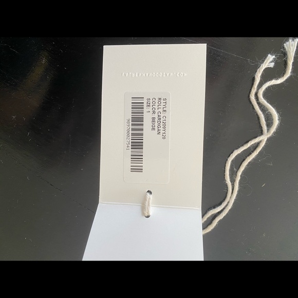 Lauren Manoogian Baby Alpaca Beige Roll Cardigan - Picture 10 of 14